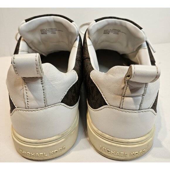 Michael Kors Baxter Sneakers Sz 8M Leather Designer Shoe - Picture 4 of 16